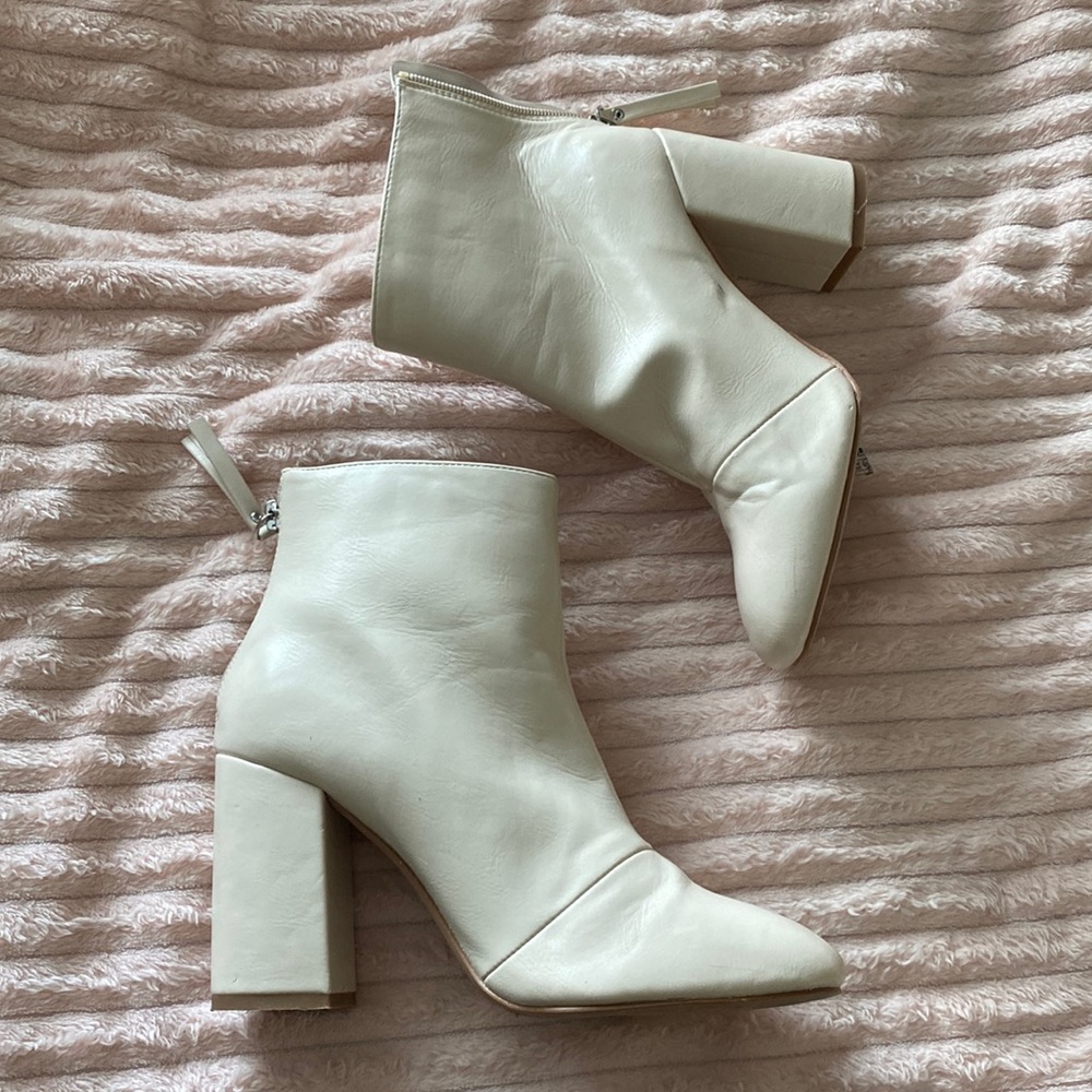 Cream Booties
